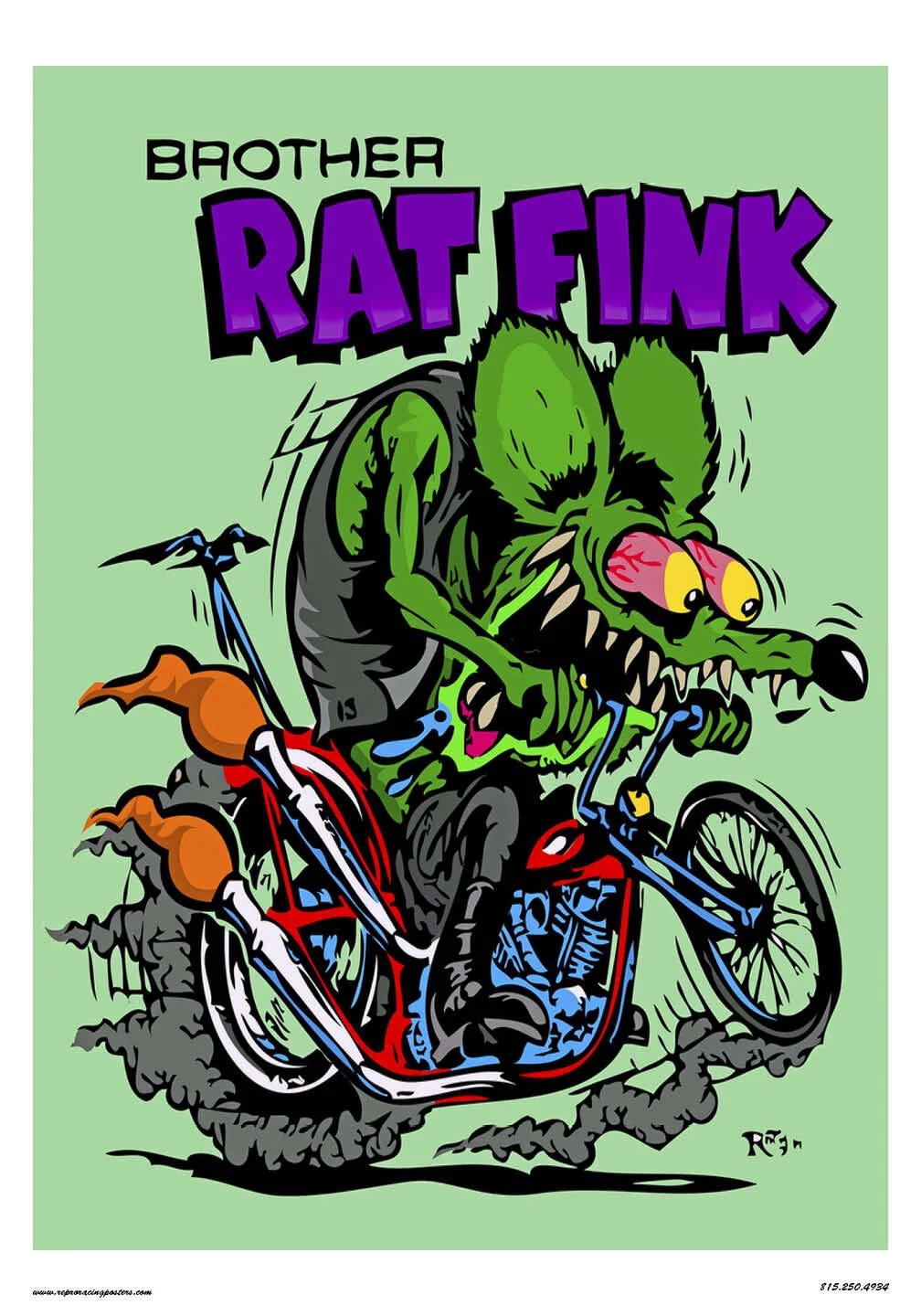 Brother Rat Fink — Vintage Reproduction Racing Posters